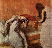 Edgar Degas Seated Woman Having her Hair Combed oil